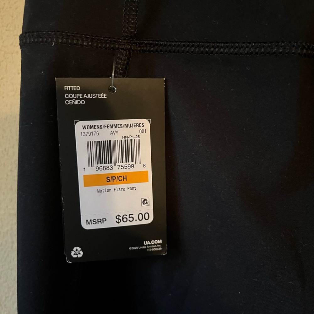 NWT under armour Black Motion Flare Pants